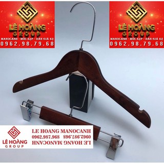 Móc Kẹp Gỗ Trẻ Em 10 Móc Áo, 10 Kẹp Quần và 10 Dây