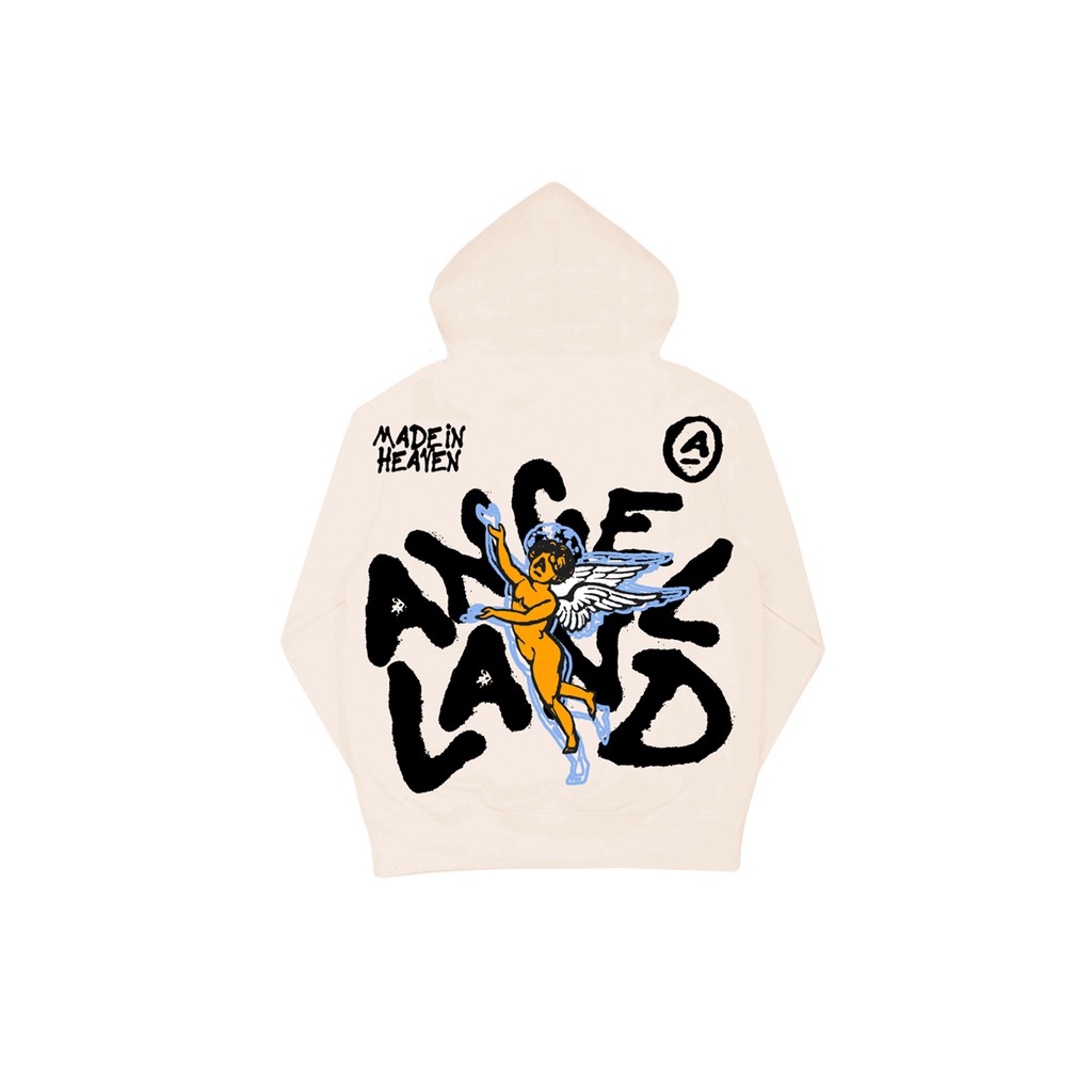 Áo Khoác Hoodie Khoá Kéo The 7th Angel Chính hãng Angel-Land Kem | BigBuy360 - bigbuy360.vn