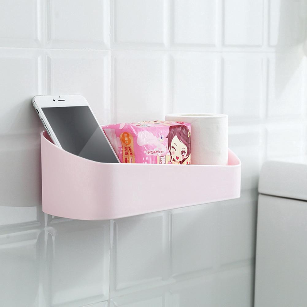 Kệ nhựa gắn tường đựng vật dụng tiện lợi cho nhà tắm