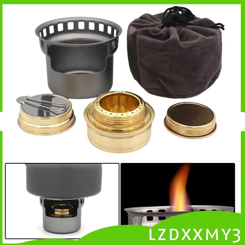 Bếp Cồn Nhỏ Kèm Túi Đựng Cho Hoạt Động Ngoài Trời Lzdxxmy3