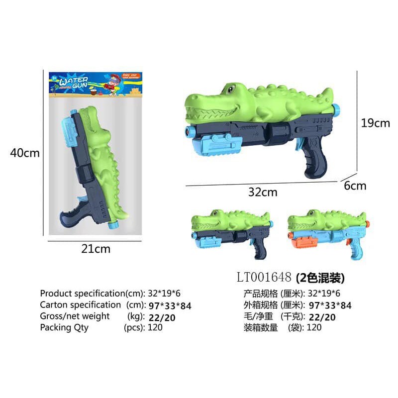 Đồ Chơi Súng Nước Hình Cá Súng Phun Nước Áp Lực Mẫu Mới 2021