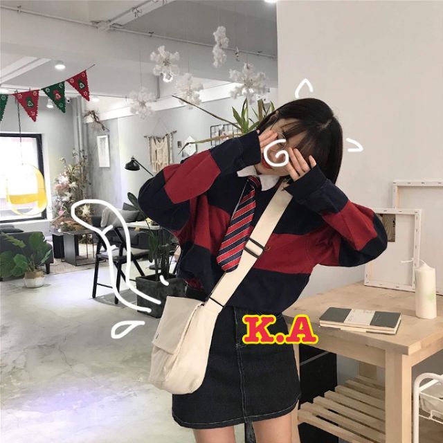 Áo polo kẻ phối cổ AM MINH, chất nỉ da cá,from 55kg đổ về .