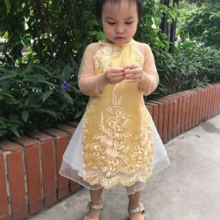 Áo dài bé gái