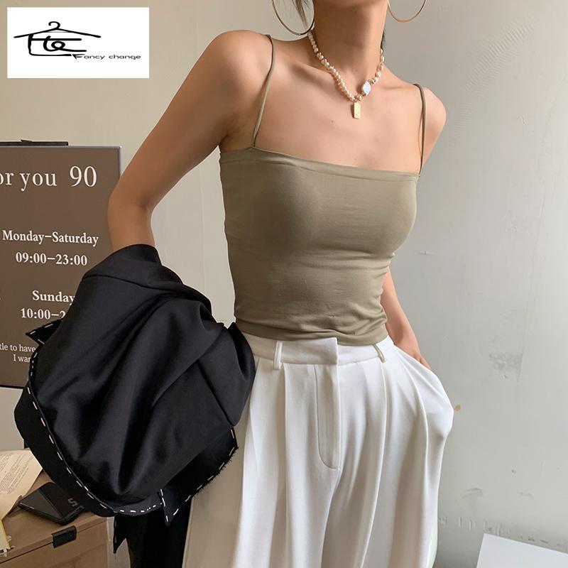 Áo Ống Một Mảnh Màu Trơn Có Đệm Ngực Mỏng Nhẹ Thời Trang Mùa Hè Cho Nữ