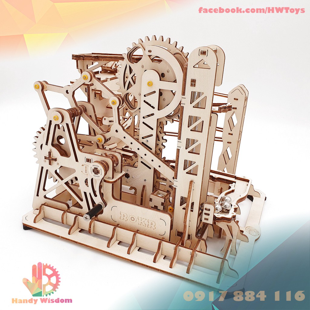 (Bán kèm mô tơ) - Đường bi chạy Robotime Marble Explorer - LG503