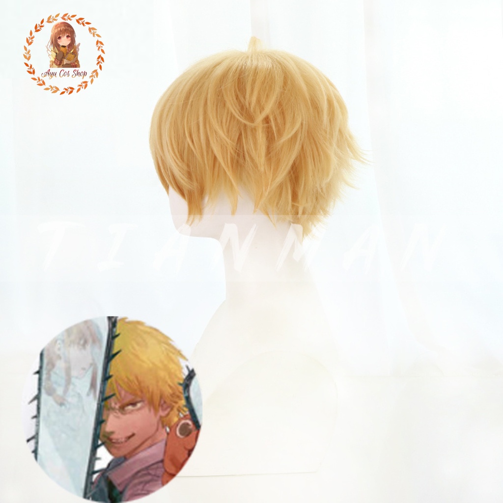 Wig/tóc giả nam vàng cosplay Denji Chainsaw Man