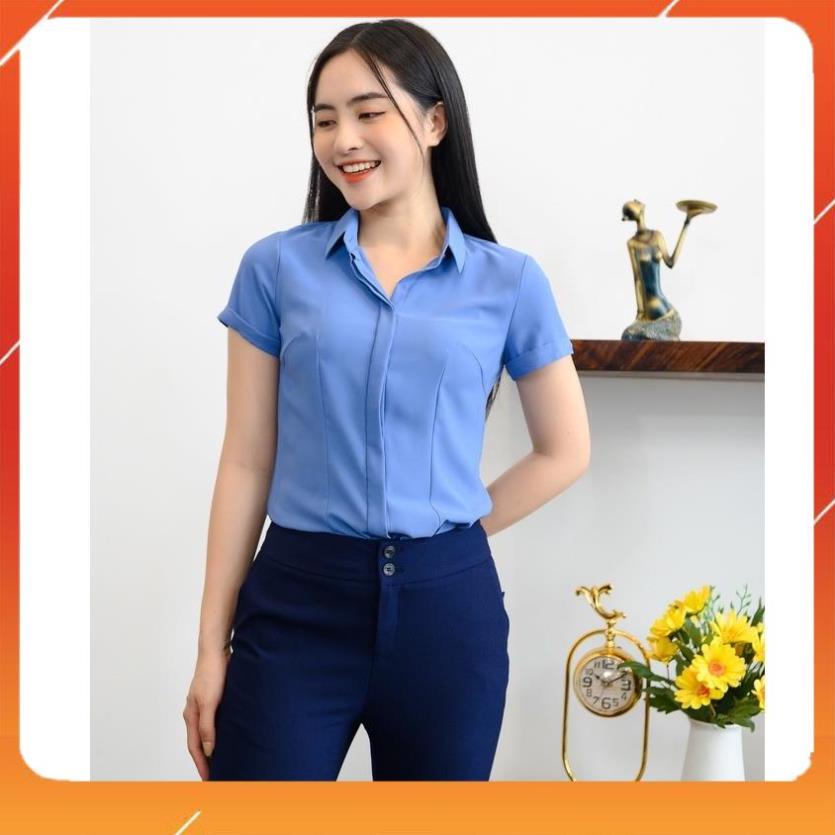 HOT Aó sơ mi chính hãng Mc Fashion A688 chất vải silk lụa, tôn da tôn dáng dành cho chị em công sở