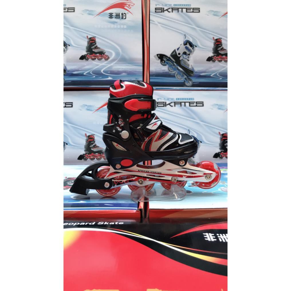 SALE Giày Patin Inline Skates AFRICAN LEOPARD Bánh phát sáng siêu đẹp siêu rẻ Xịn 2020