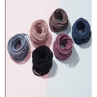 Sét 100 Sợi Cột Tóc Trơn Đủ Màu
