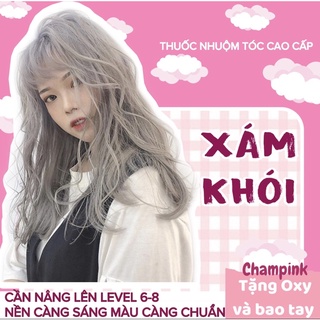 THUỐC NHUỘM TÓC XÁM KHÓI CAO CẤP LÊN MÀU CHUẨN ĐẸP SALON