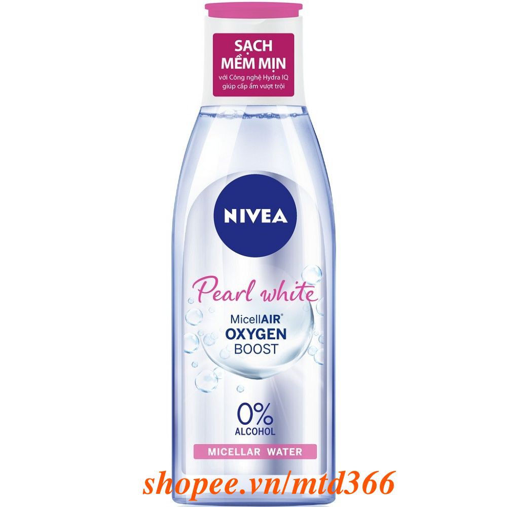 Nước Tẩy Trang (Hồng) 200ml Cho Da Thường Và Da Khô Nivea Extra Bright Make Up Clear Cleansing Water