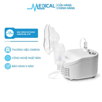 Máy xông khí dung OMRON Ne-C101 thế hệ mới thông mũi họng cho người lớn và trẻ em - MEDICAL