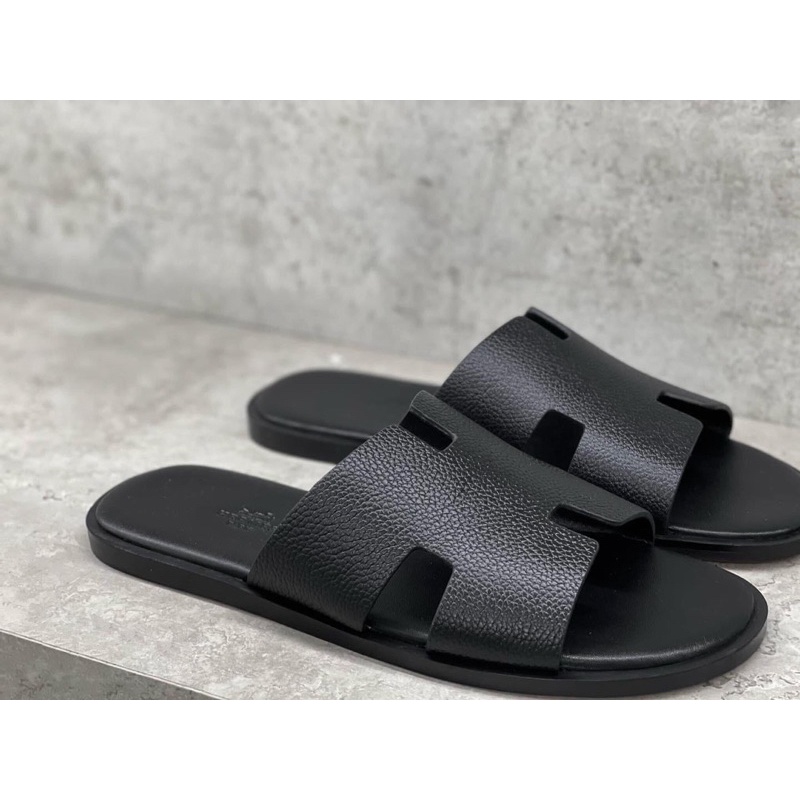 Dép đính đá nam chữ HH đế mỏng kèm video