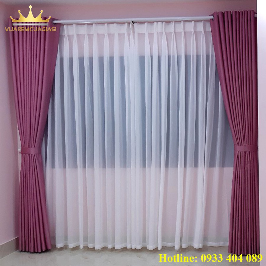 Rèm cửa đủ Size Cao 2.4m, chiều rộng tùy chọn cho chính phòng ngủ khách treo tường decor đẹp VIP2.4 vuaremgiasi