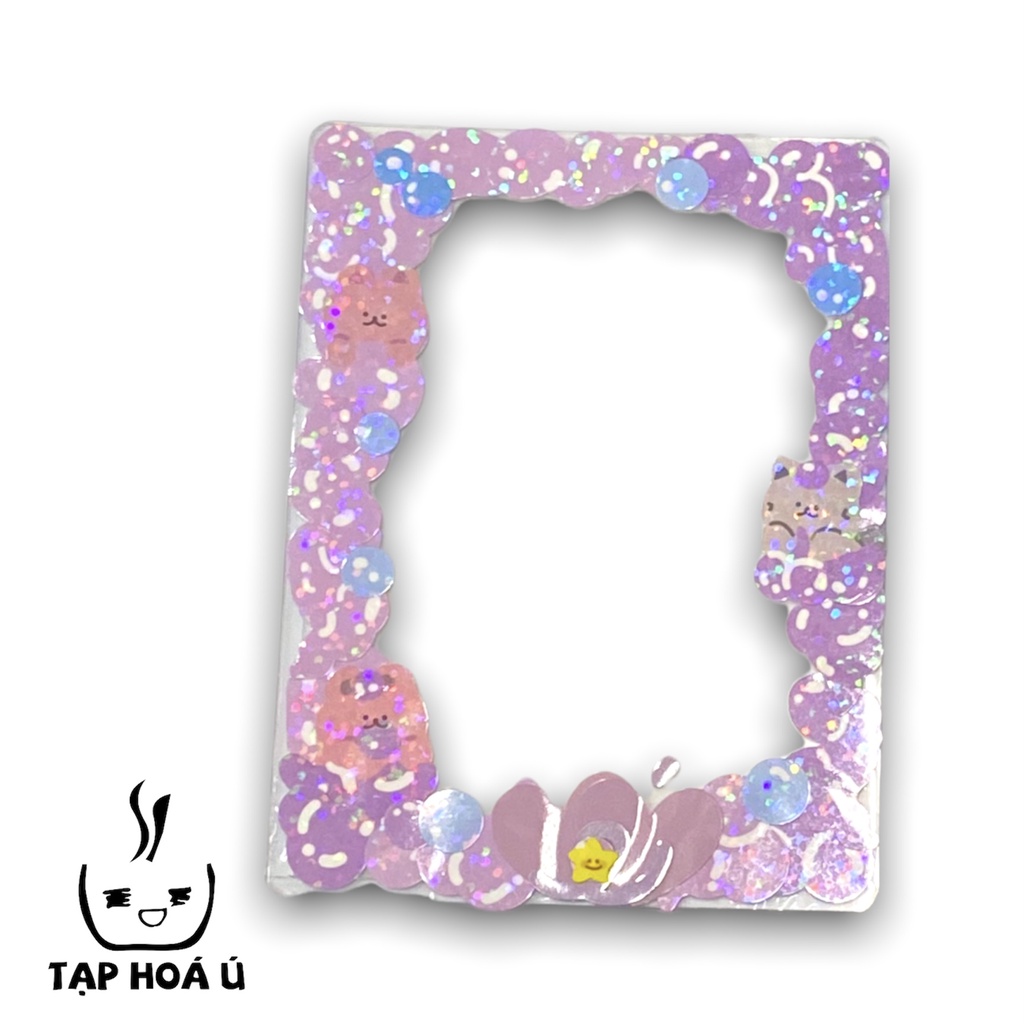 TOPLOADER DECOR SẴN GUARDV 03, TRANG TRÍ DÁN TÊN THEO YÊU CẦU, BÌA CỨNG BẢO VỆ CARD, THẺ BÀI IDOL, THẺ GAME SƯU TẦM