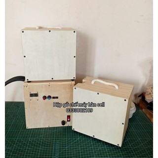 [Cell pin] Hộp gỗ chế máy hàn cell pin DIY