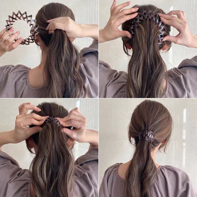 Kẹp tóc - Dụng cụ buộc kẹp tóc, búi tóc tổ chim