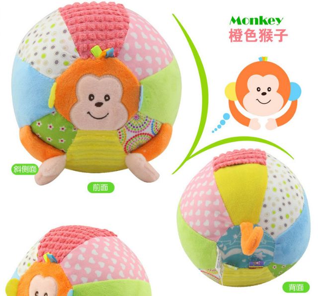 [Mã LIFE0503TOYS giảm 10% đơn 0Đ] Bóng Vải Mềm Lục Lạc Luyện Vận Động Đồ Chơi An Toàn Cho Bé B10