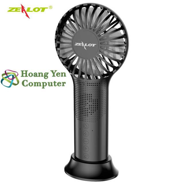 Loa Bluetooth Zealot S48 V5.0 Kiêm Quạt Cầm Tay Siêu Mát Mẻ - Chính Hãng BH 3 Tháng - Hoàng Yến Computer