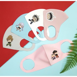 Black Clover - Khau Trang Hình Black Clover - Vải 2 Lớp Kháng Khuẩn Chống Bụi Mịn