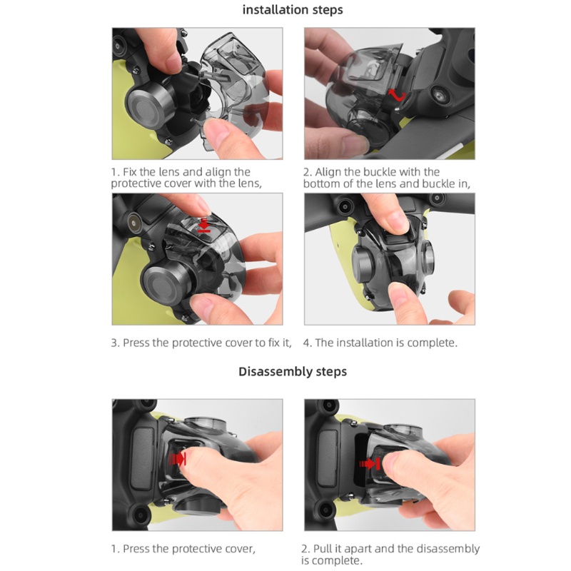Bộ phụ kiện bảo vệ ống kính máy ảnh cho drone FPV | BigBuy360 - bigbuy360.vn