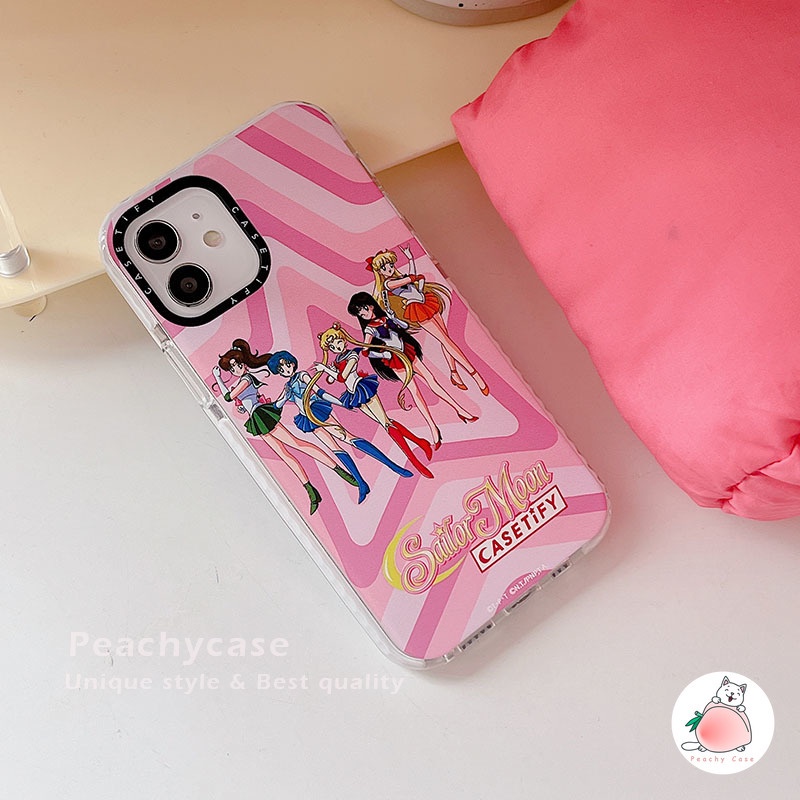 Ốp Điện Thoại TPU Mềm Dày Chống Sốc Hình Cô Gái Hoạt Hình Thời Trang Cho IPhone 13 12 Pro Max 11 Xr Xs Max X 6 7 8 Plus