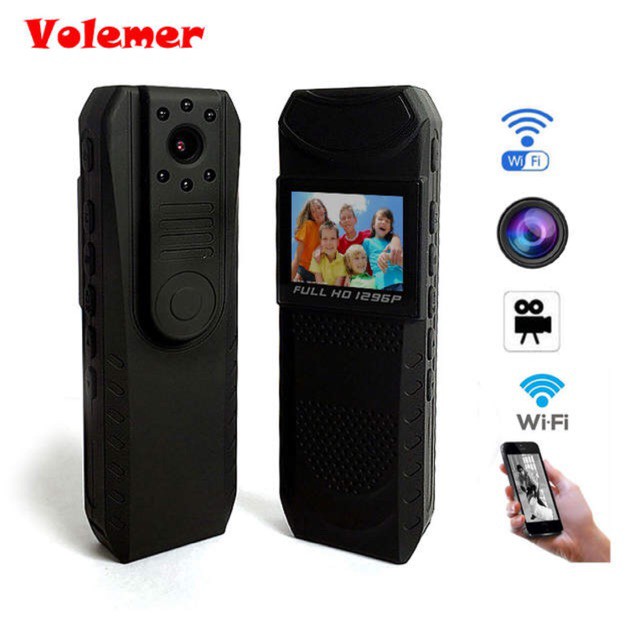 ✅ [Tặng thẻ nhớ 64Gb] Full HD 1296 P Wifi Camera Bút Hồng Ngoại Cuộc Họp Video Voice Recorder 1.5 inch LCD Mini DV
