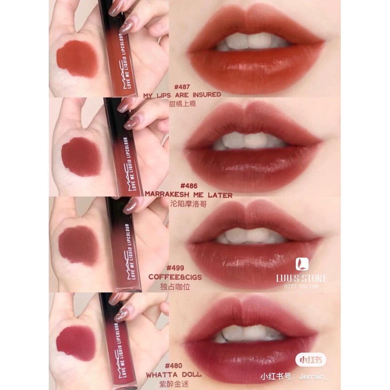 Son kem MAC Love Me Liquid Lipcolour Bunny Beauty hàng đủ bill