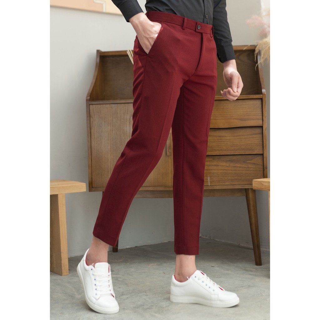 Quần Tây nam,  Vải nam, âu xanh cô ban,quần tây âu vải cotton co giãn thấm hút mồ hôi cao cấp