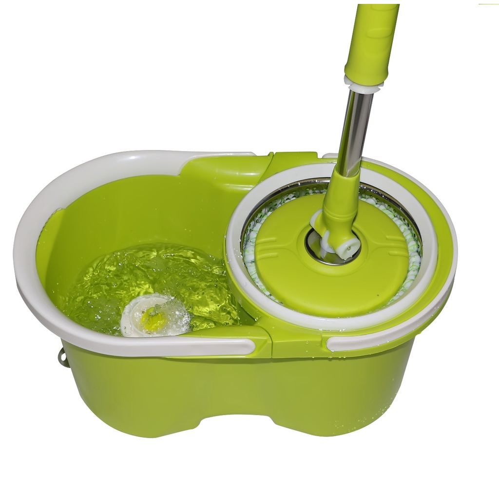 BỘ LAU NHÀ 360 VINAMOP MTC-09 - Lồng inox cao cấp, Xoay 360 độ dễ lau chùi tiện lợi