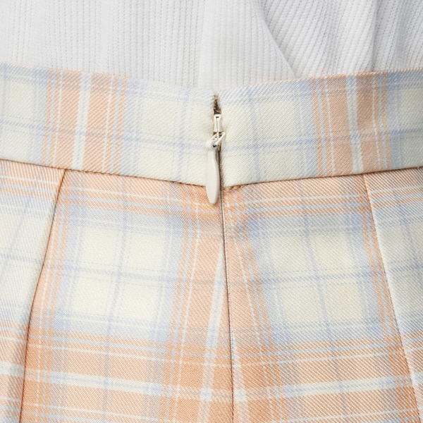 Chân váy caro xếp ly to bản - Chân váy nữ GU Nhật - Mã 340285