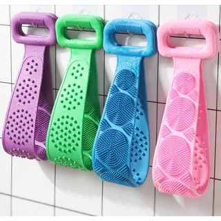 Miếng cọ lưng tắm massa 2 mặt silicon cho bé