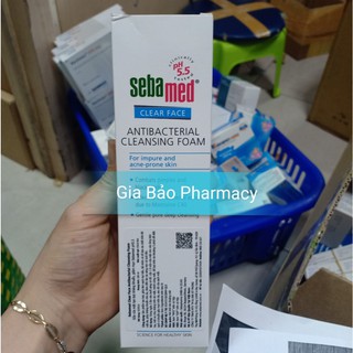 Sữa rửa mặt SEBAMED tạo bọt kháng khuẩn,giảm mụn 150ml
