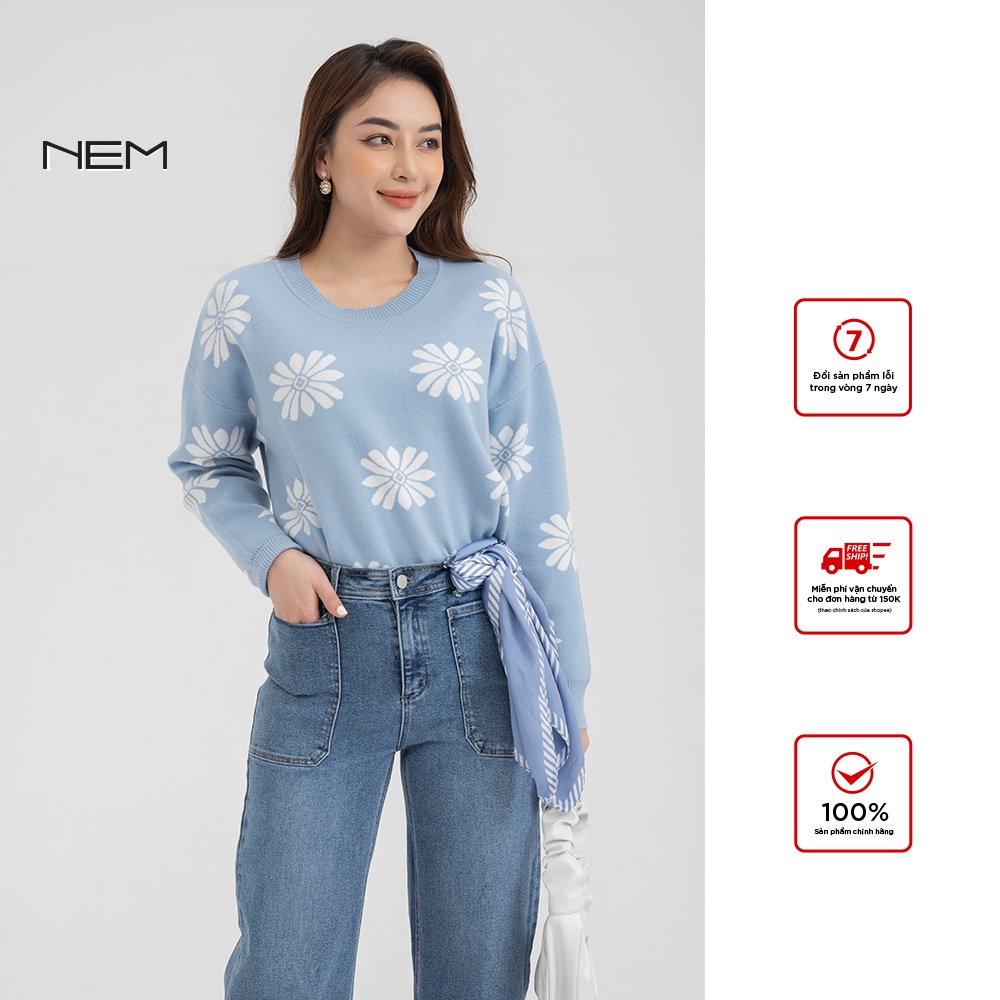 Áo len nữ thiết kế dài tay NEM Fashion AL62012