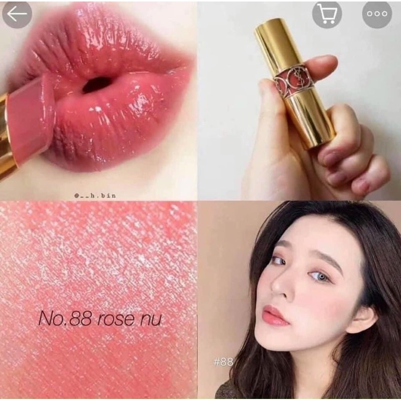Son YSL Rouge Shine No.88 Rose Nude