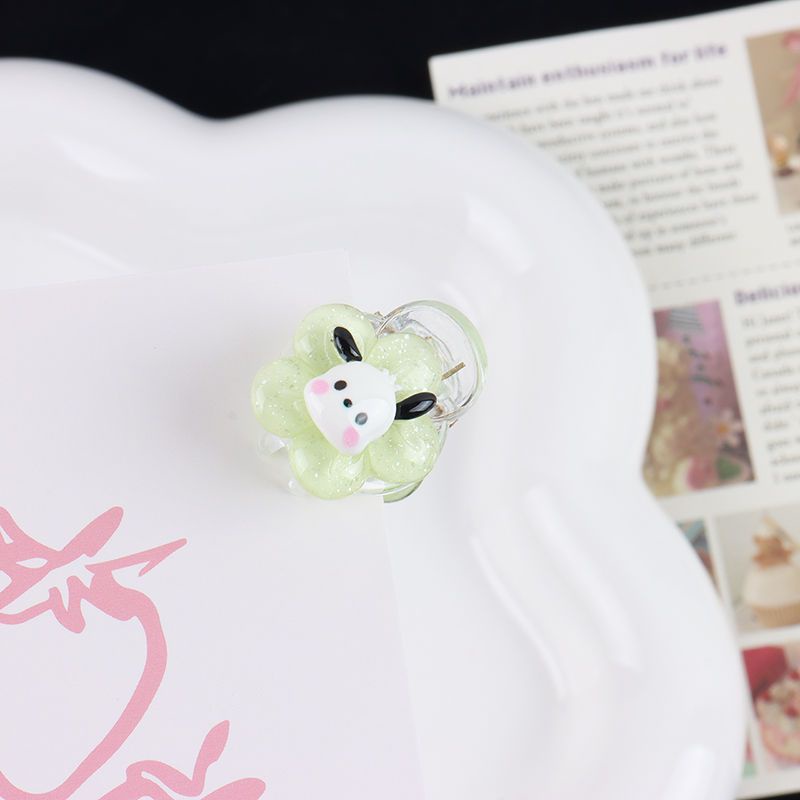 ✨✨Kẹp Tóc Trong Suốt Hình Hoa Cinnamoroll Kuromi Hoạt Hình Ngọt Ngào Cho Học Sinh