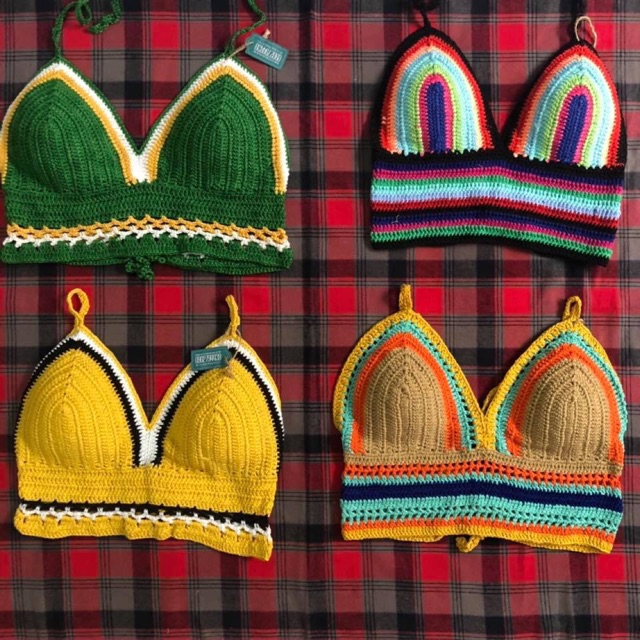 Áo bikini len móc cực xinh hình thật