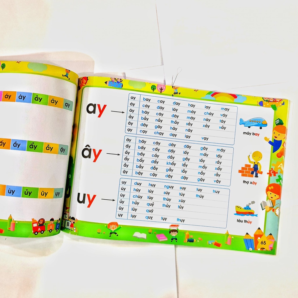 Sách Đánh vần Tiếng Việt giúp bé biết đọc sớm cho bé 46 tuổi phiên bản mới