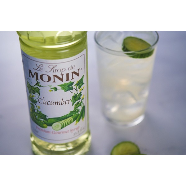 Siro Monin dưa leo (cucumber) chai 700ml. Hàng Công ty có sẵn giao ngay