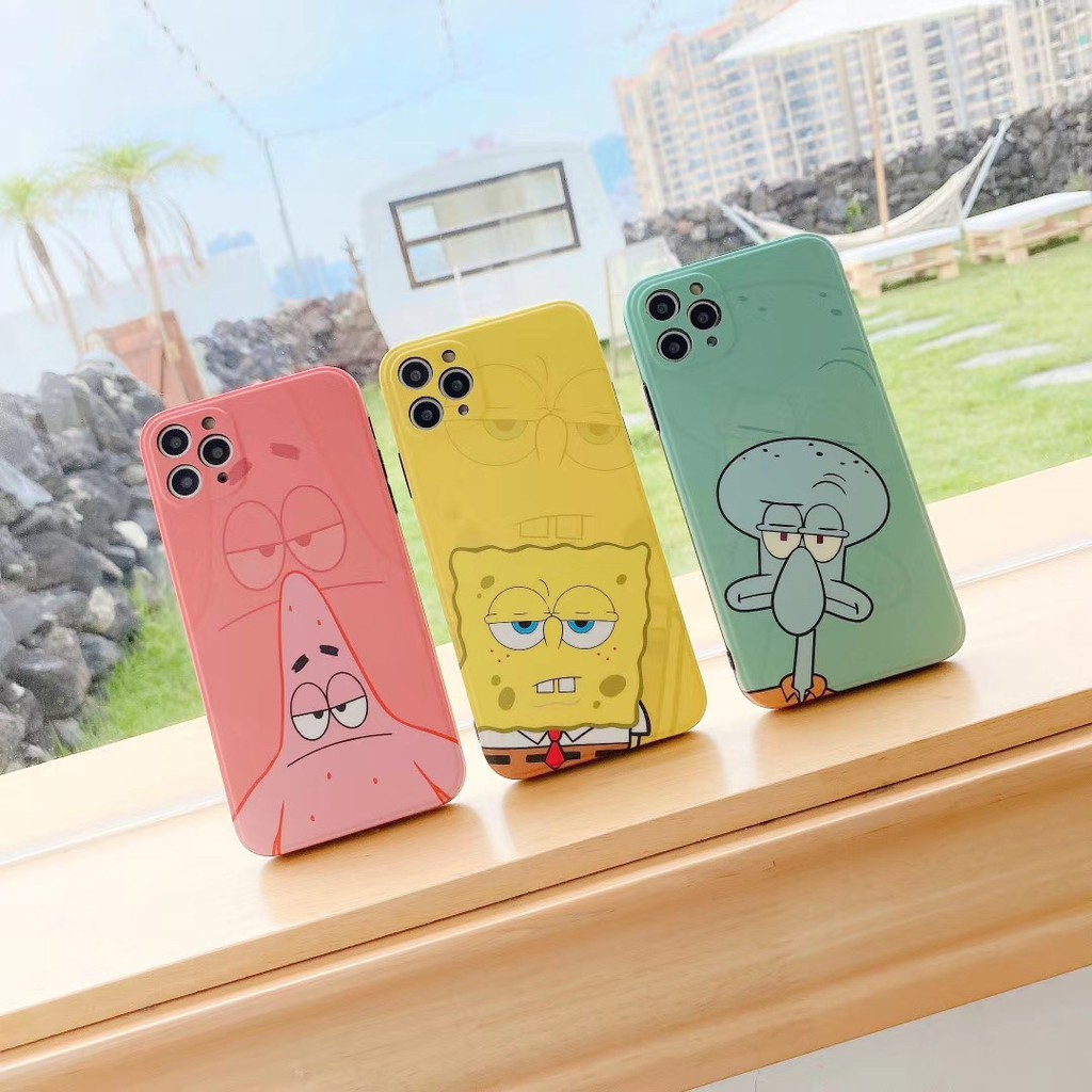 Ốp Điện Thoại In Hình Hoạt Hình Spongebob Dễ Thương Cho iPhone 7 8plus X Xr Xsmax 11 Pro Promax | BigBuy360 - bigbuy360.vn