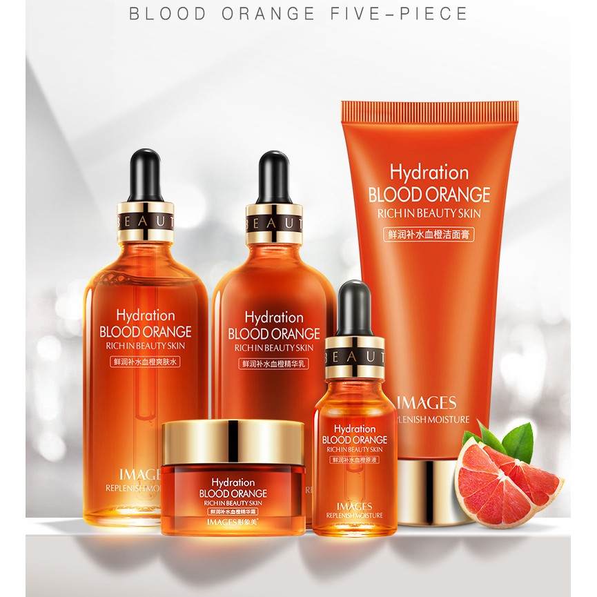 Bộ Chăm Sóc Da Vitamin C Blood Orange Rich In Beauty Skin 5 Món | BigBuy360 - bigbuy360.vn