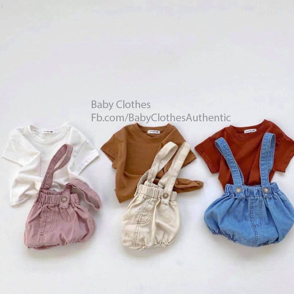 Sét Yếm Áo Jean bé trai bé gái