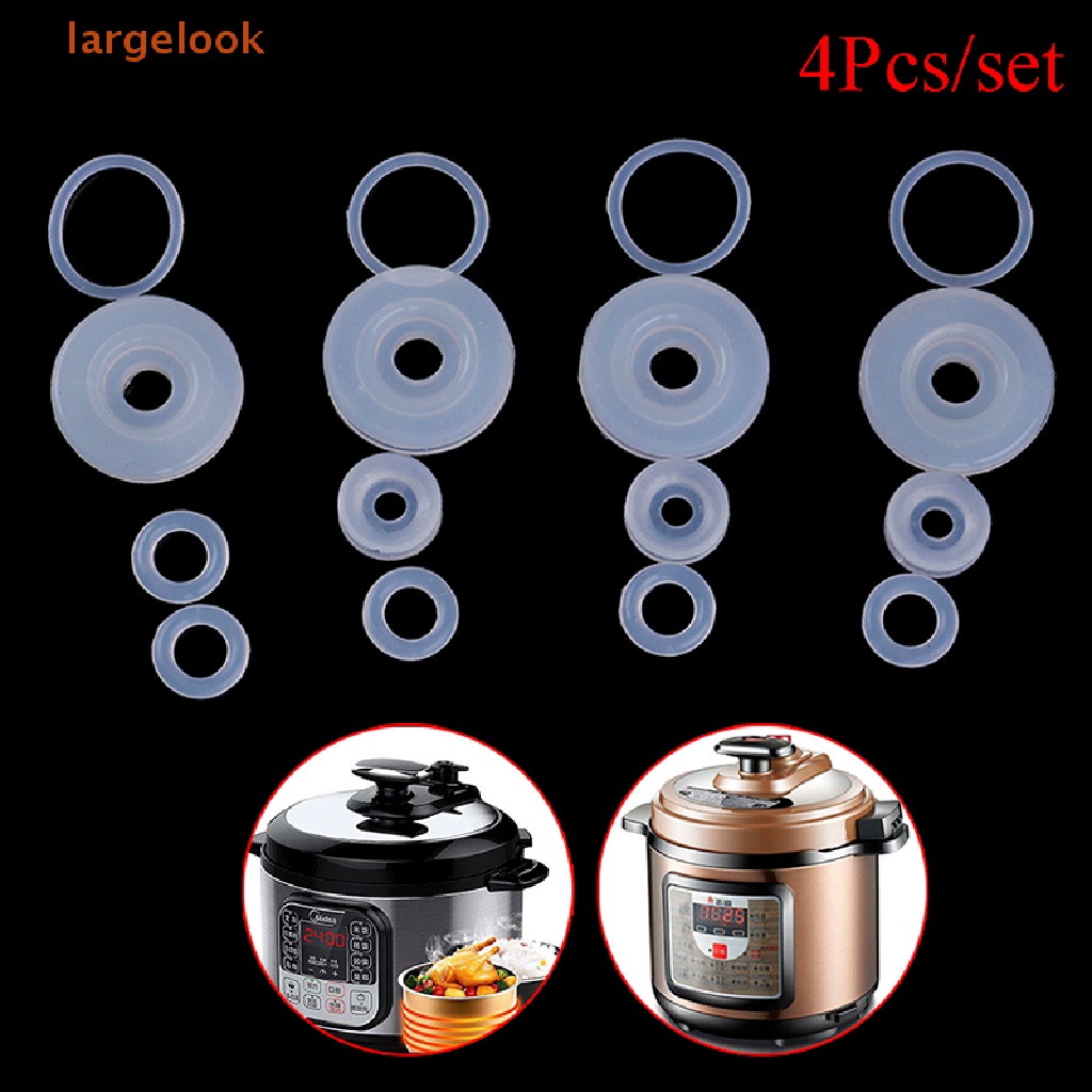 [largelook] 4pcs electrical power pressure cooker valve parts float sealer seal rings safe