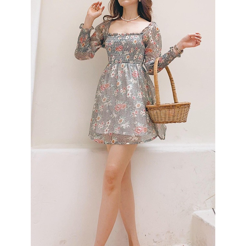 Đầm chun hoa Fenne Dress Gem Clothing SP060445