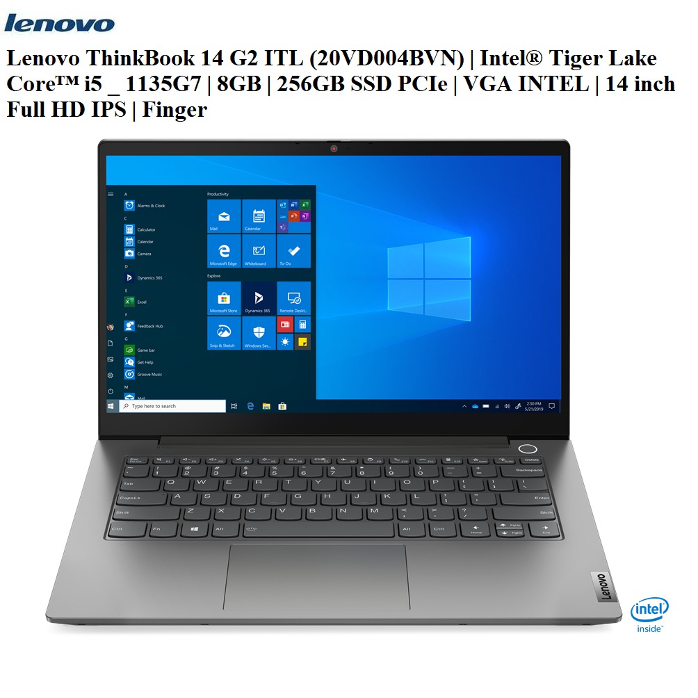 LapTop Lenovo ThinkBook 14 G2 ITL 20VD004BVN | Core i5 _ 1135G7 | 8GB | 256GB SSD PCIe | 14 inch Full HD IPS | FreeDos