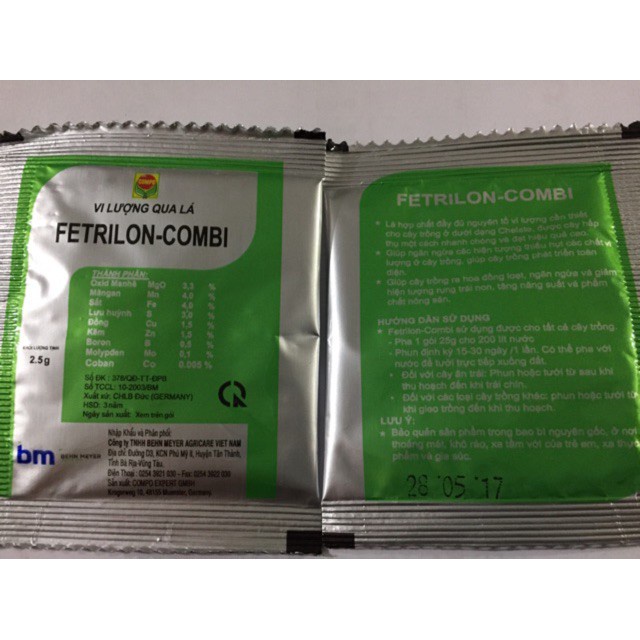 [SIEURE] Combo10 gói vi lượng xanh dầy lá Fetrilon-Combi(2.5gr) hàng đẹp, phân phối chuyên nghiệp.