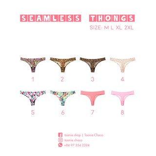 Combo 12 quần lót lọt khe (màu ngẫu nhiên)