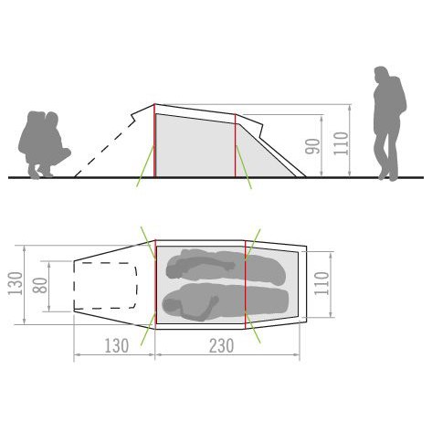 Lều Vaude Acro 2P - hàng VNXK