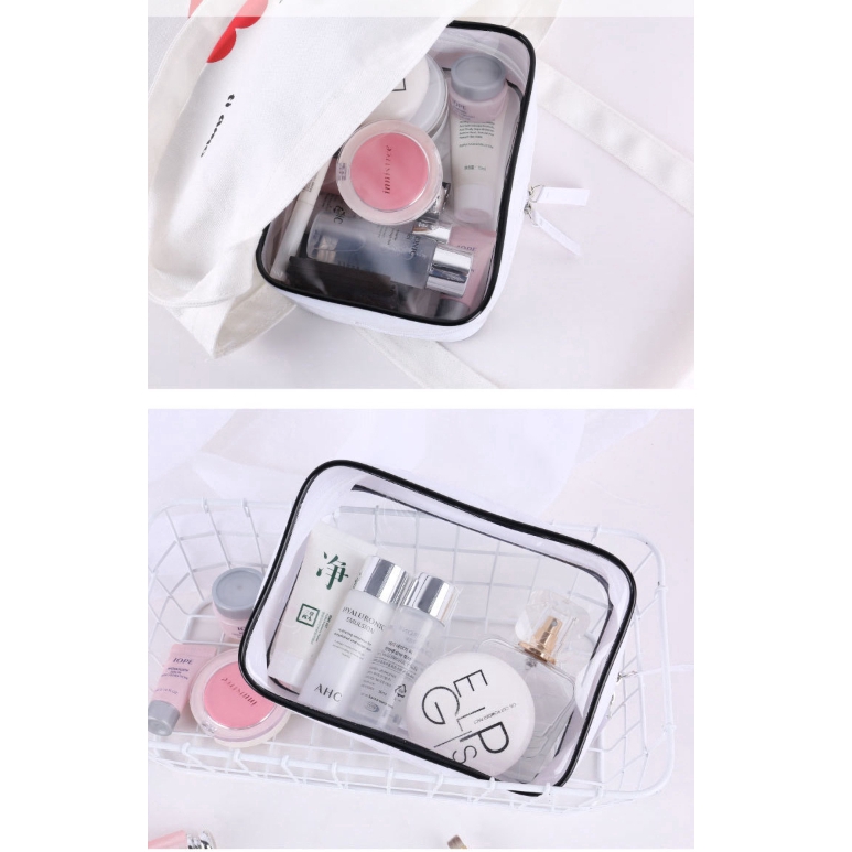 Three Dimensional Transparent Transparent Plastic Makeup Bags Cosmetics Gift Bags Travel Bags