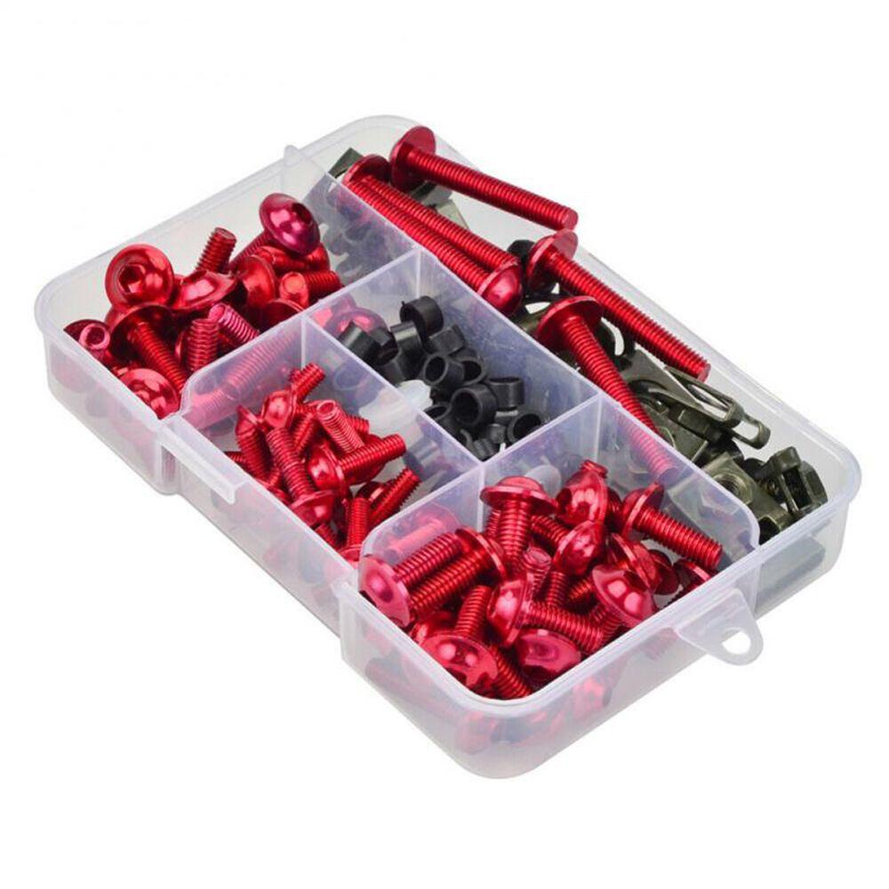 Bộ 177 Đinh Vít M6 M5 Bằng Hợp Kim Nhôm CNC Chuyên Dụng Cho Xe Mô Tô